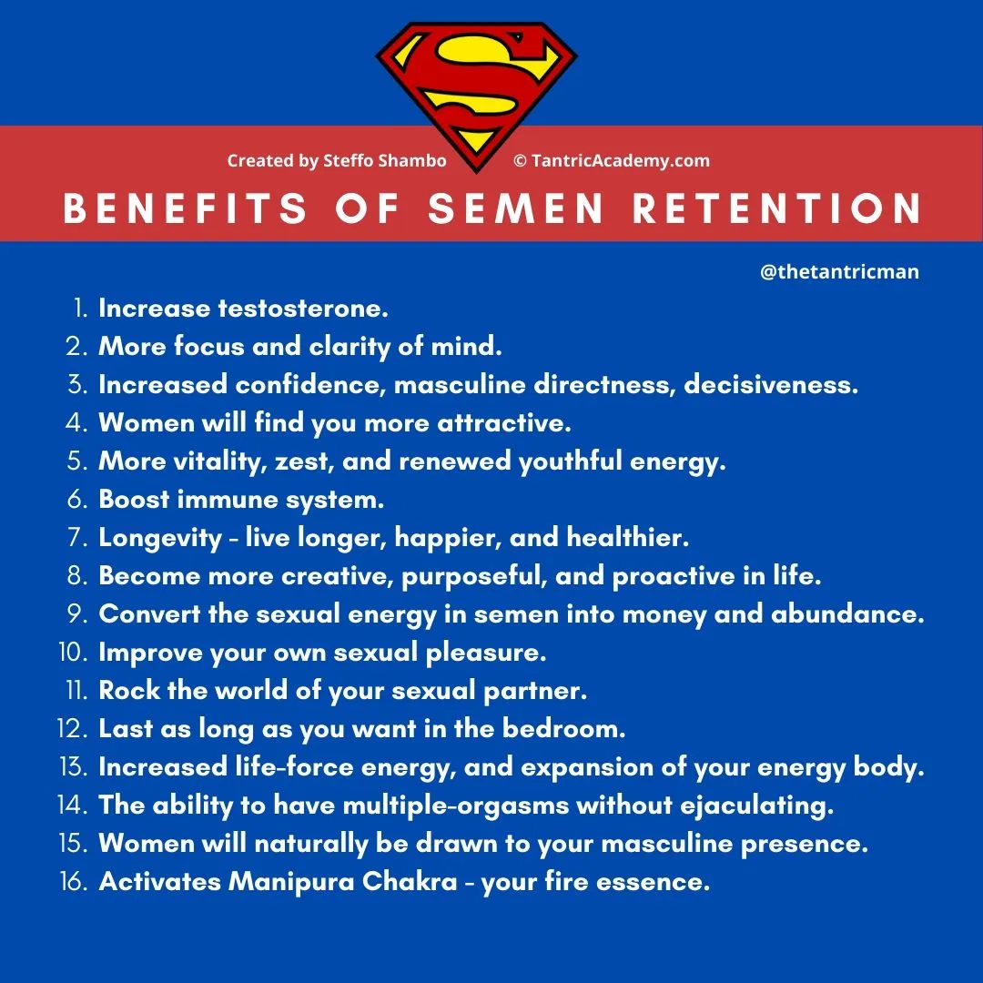 16 benefits of semen retention