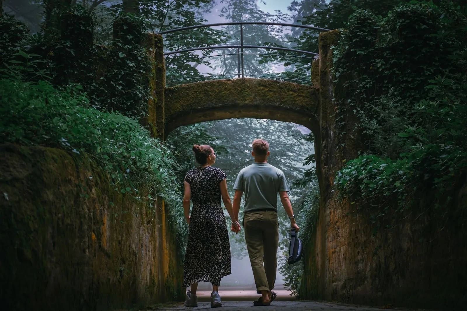 Couple Wandering Forest