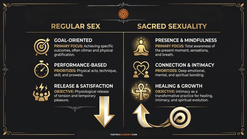 Sacred Sexuality vs Regular Sex comparison