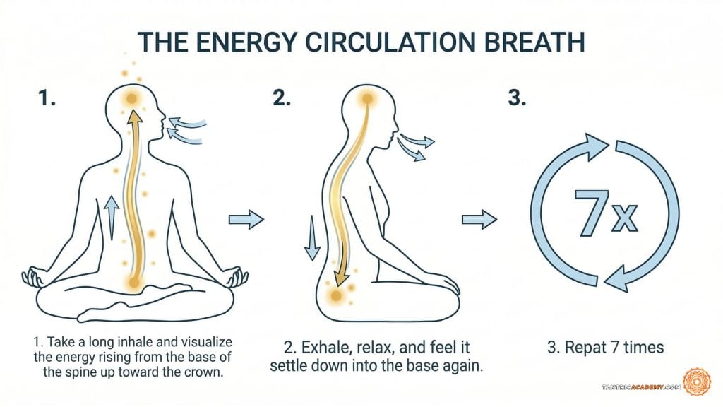 The energy circulation breath instructions